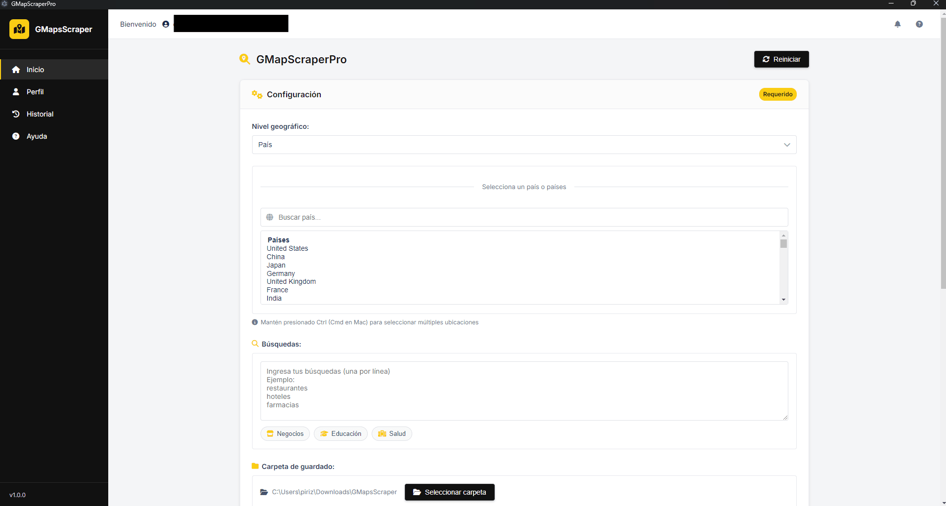 GMapScraper Dashboard